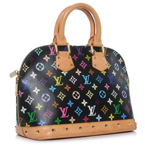 louis vuitton alma black multicolor